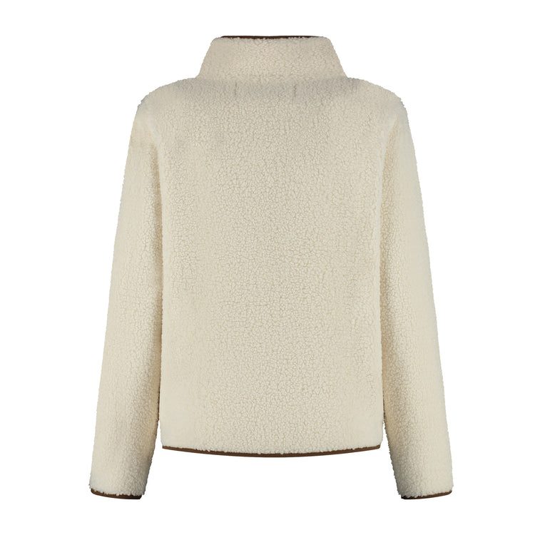 Teddy Women - Outdoor cardigan - Teddy fleece - Off white B