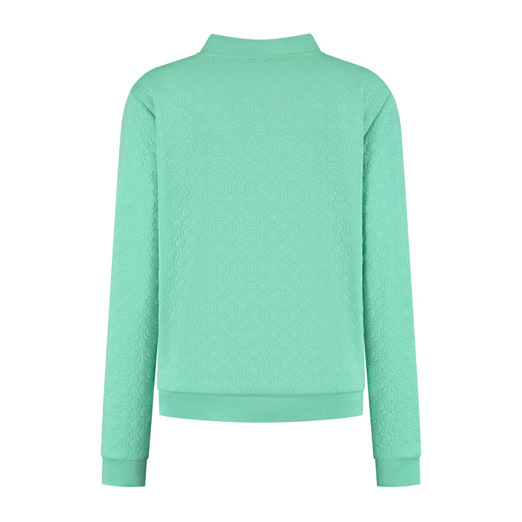 Francis Women - Outdoor cardigan - Fleece lining - Mint green B