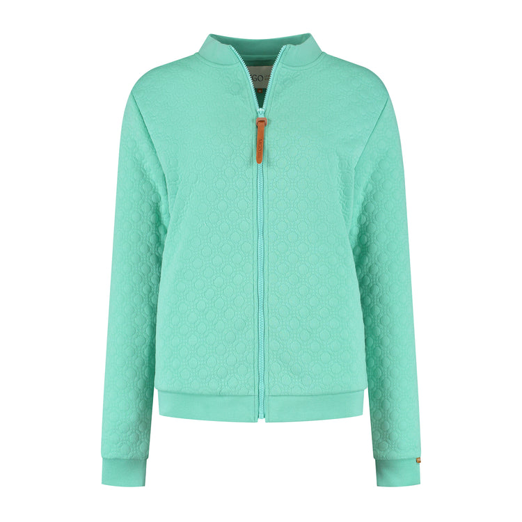 Francis Women - Outdoor cardigan - Fleece lining - Mint green F