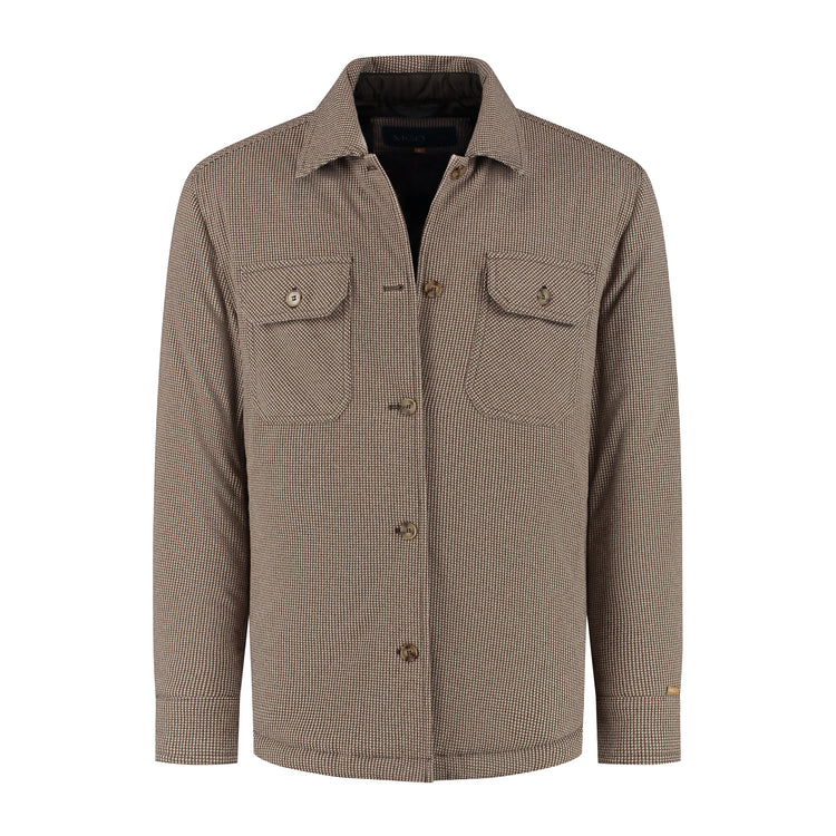 Duke Men - Shacket - Lightweight jacket - Padded shirt - Brown F