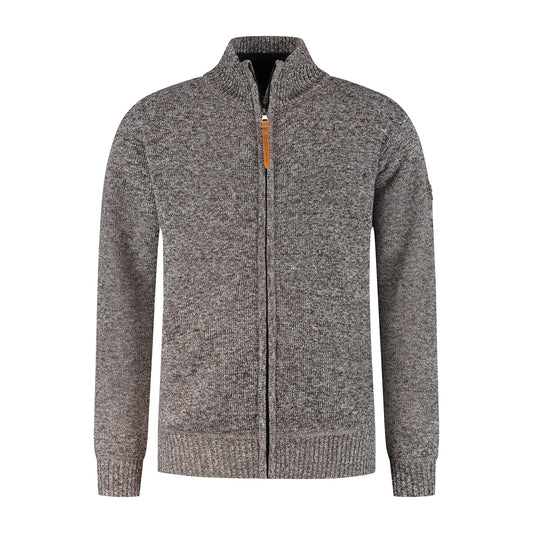 Pine Men - Cardigan - Brown F