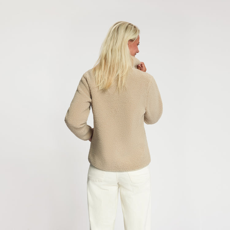 Tara Women - Outdoor Vest - Teddy - Sand MV3
