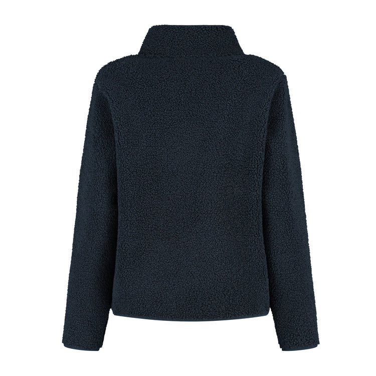 Teddy Women - Outdoor cardigan - Teddy fleece - Navy B