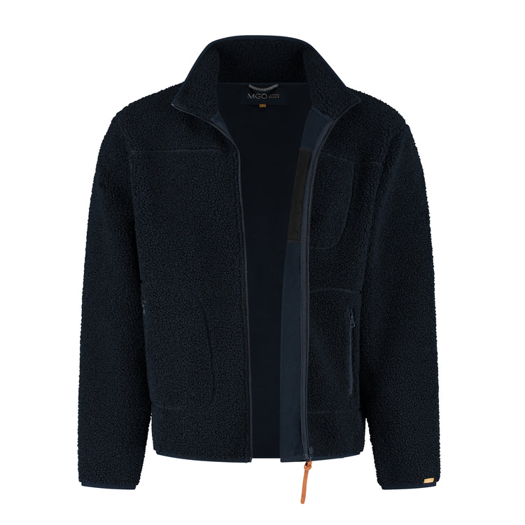 Ted Men - Outdoor cardigan - Teddy fleece - Navy CVO