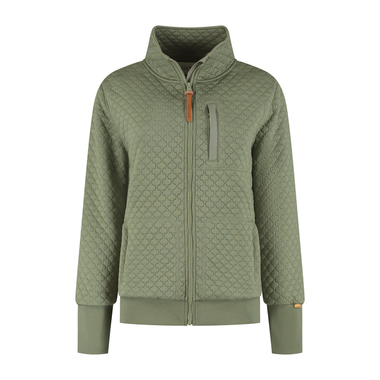 Flo Women - Outdoor cardigan - Green F