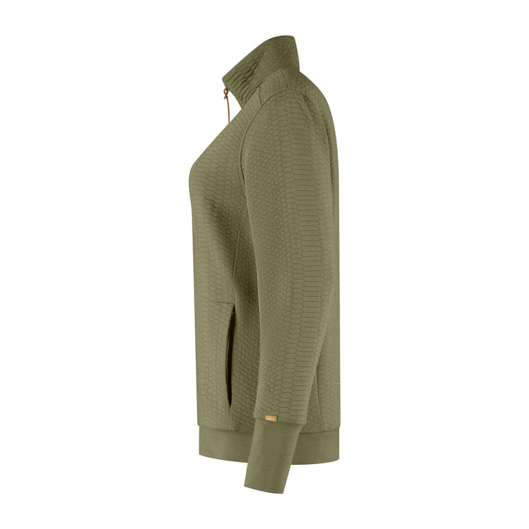 Rosy Women - Outdoor cardigan - Fleece - Sweat - Green L