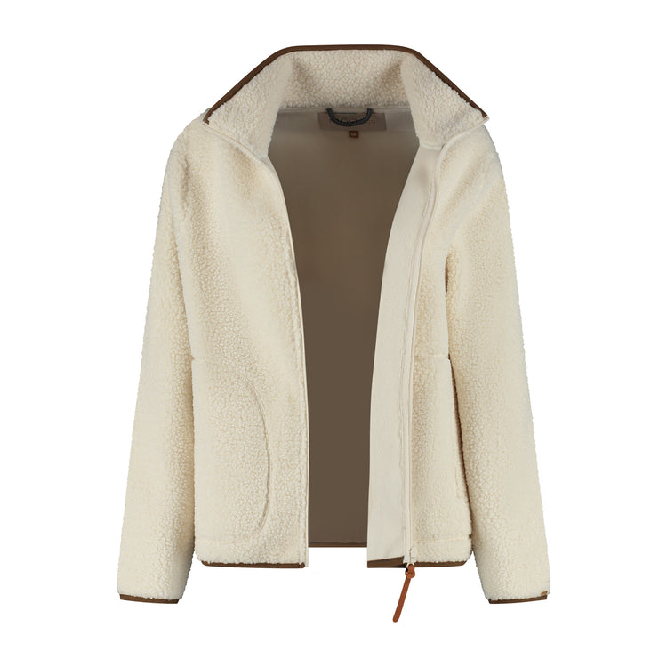 Teddy Women - Outdoor cardigan - Teddy fleece - Off white CVO