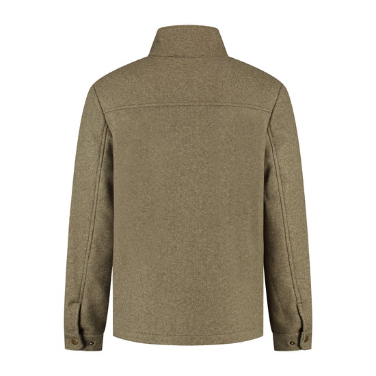 Cedric Men - Lightweight jacket - Padded - Wool look - Green B