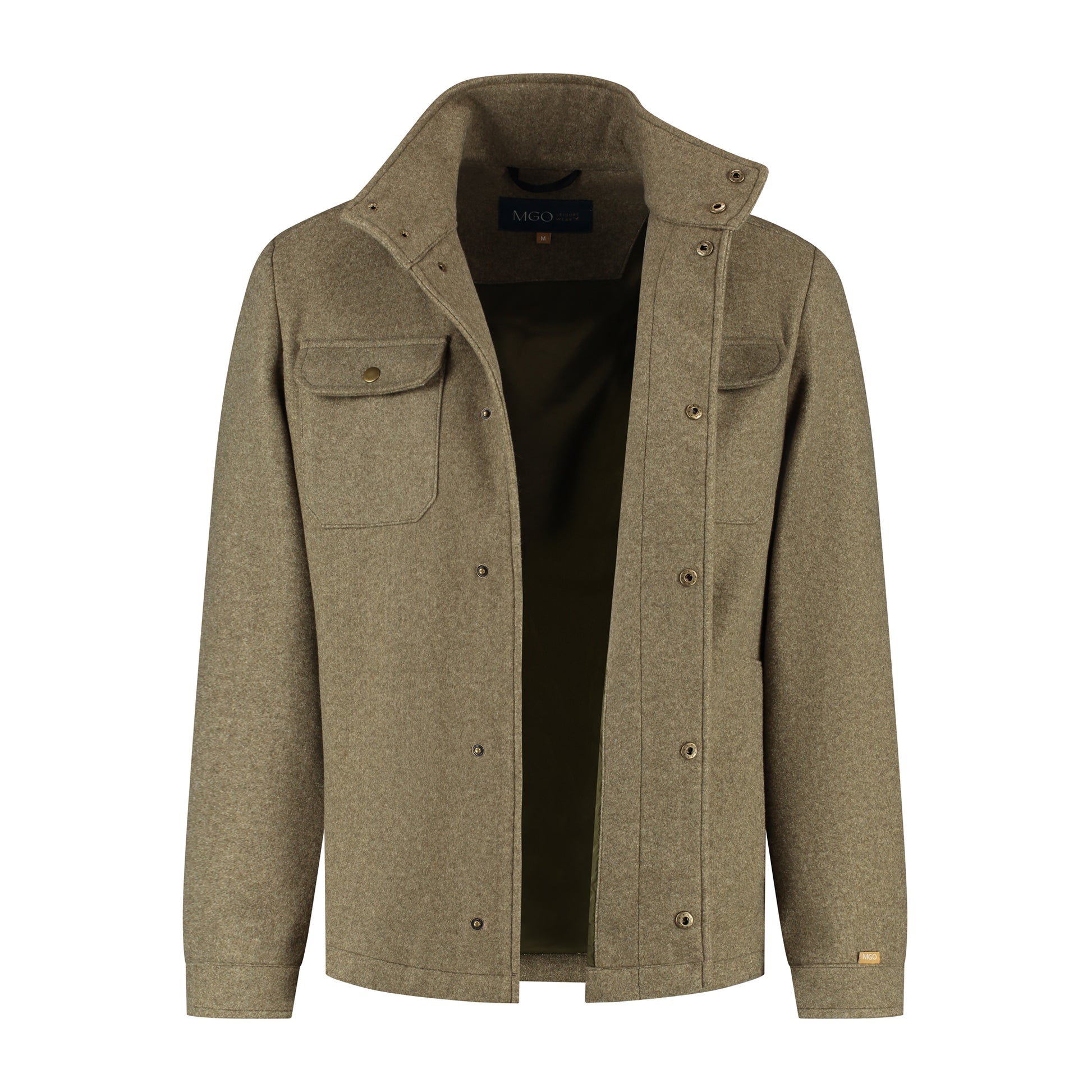 Cedric Men - Lightweight jacket - Padded - Wool look - Green CVO