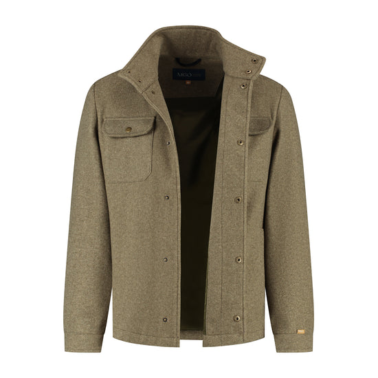 Cedric Men - Lightweight jacket - Padded - Wool look - Green CVO