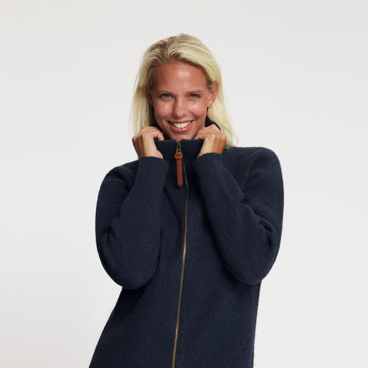 Nia Women - Mid-Length Outdoor Vest - Navy MV