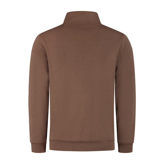 Kane Men - Outdoor cardigan - Fleece - Brown B