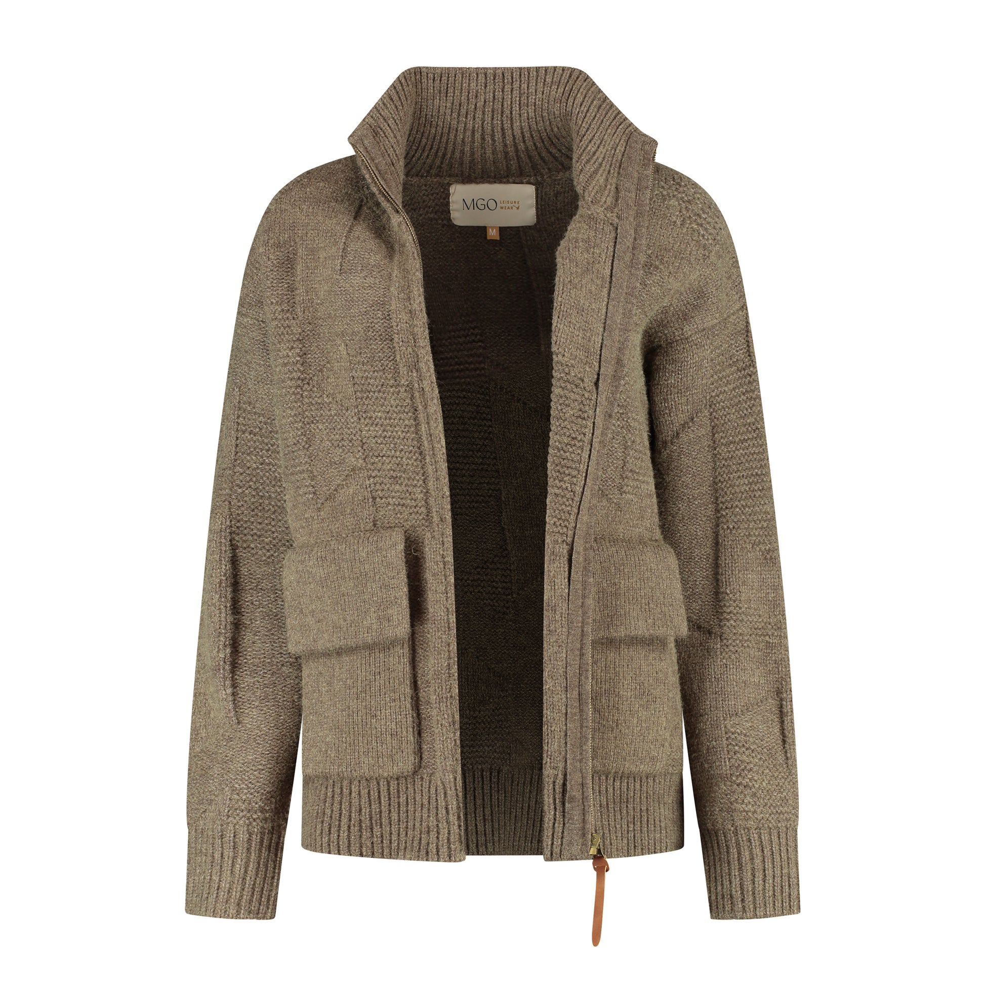 Tamar Women - Cardigan - Coarse knit - Brown CVO