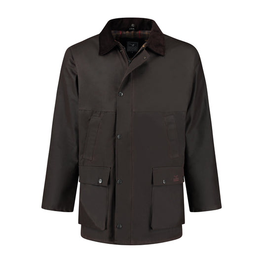 British - Wax jacket - Men - Brown F