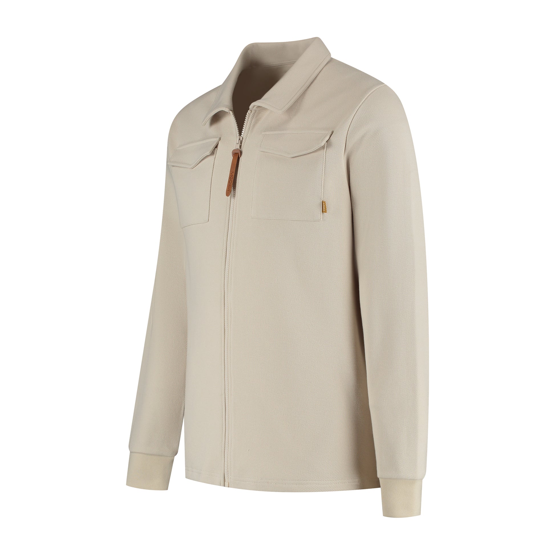 Penn Men - Outdoor cardigan - Fleece lining - Sand FL