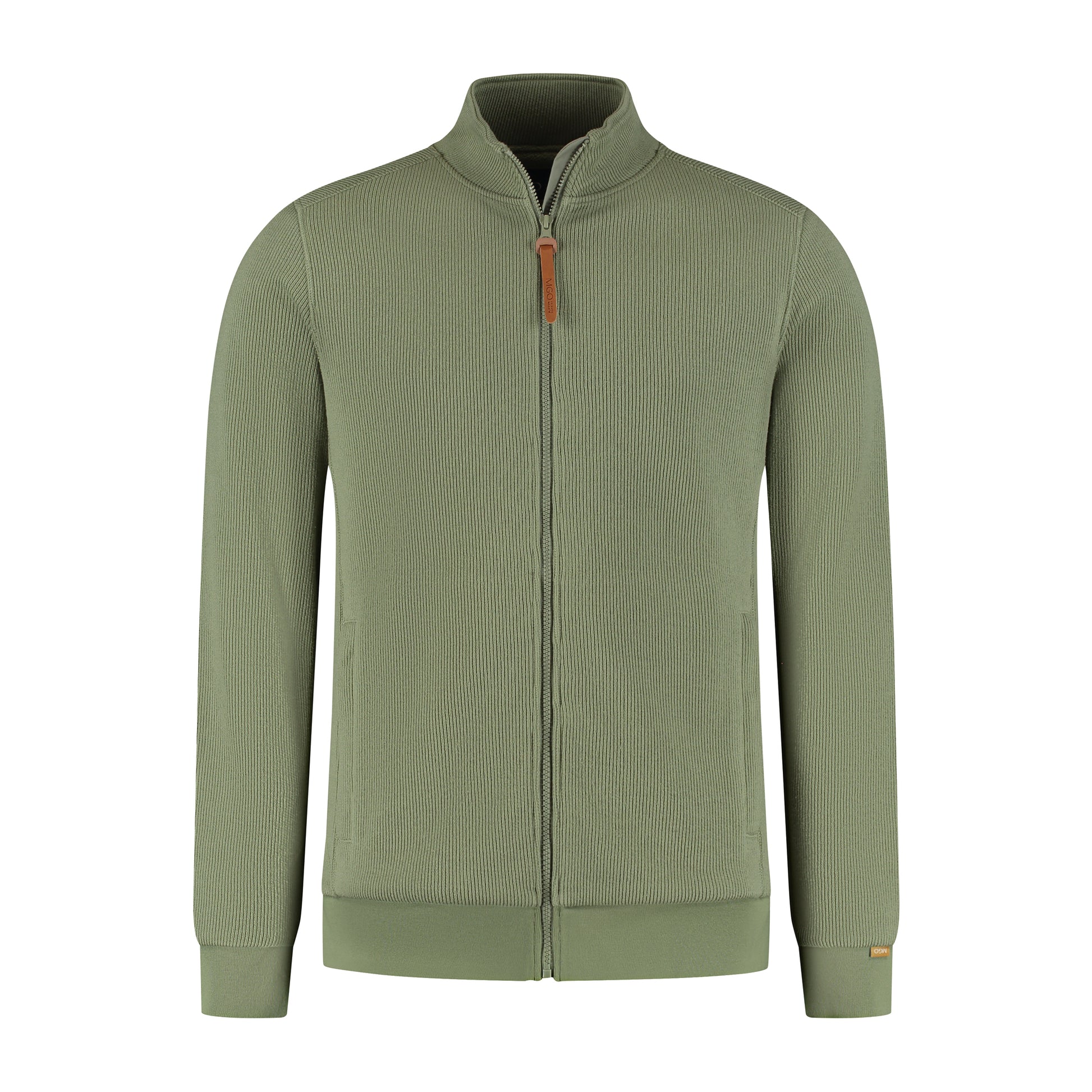 Kevin Men - Outdoor cardigan - Fleece lining - Green F