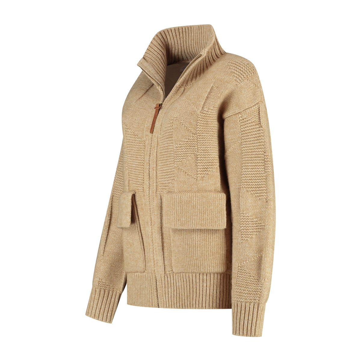 Tamar Women - Cardigan - Coarse knit - Sand FL