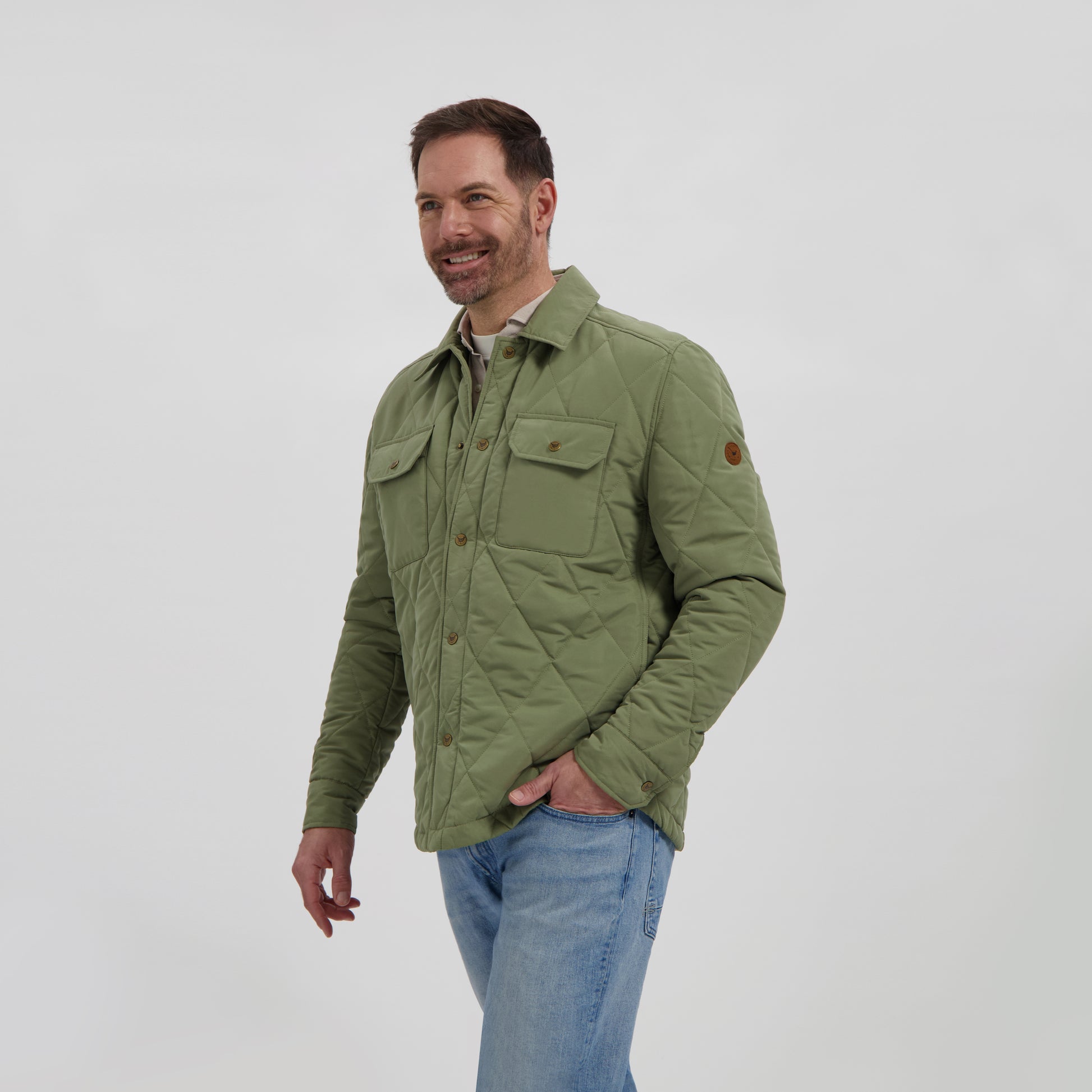Harvey Men - Mid-season jacket - Green MV