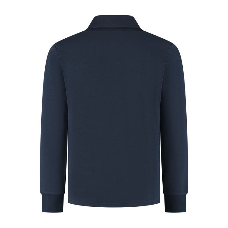 Penn Men - Outdoor cardigan - Fleece lining - Navy B