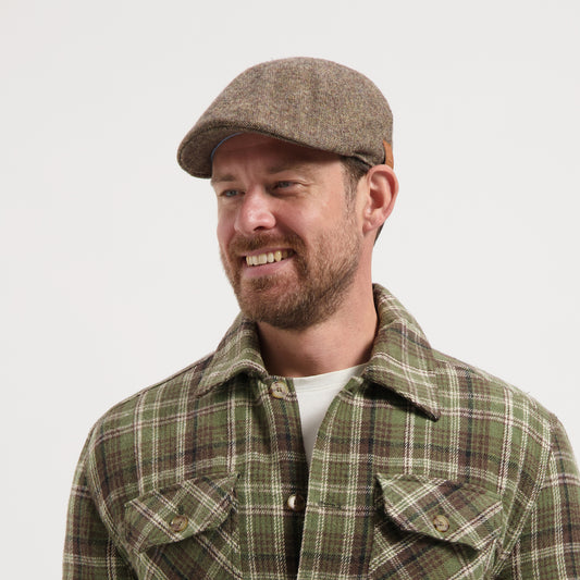 Thorpoint Men - Flat Cap - Wool Blend - Brown MV