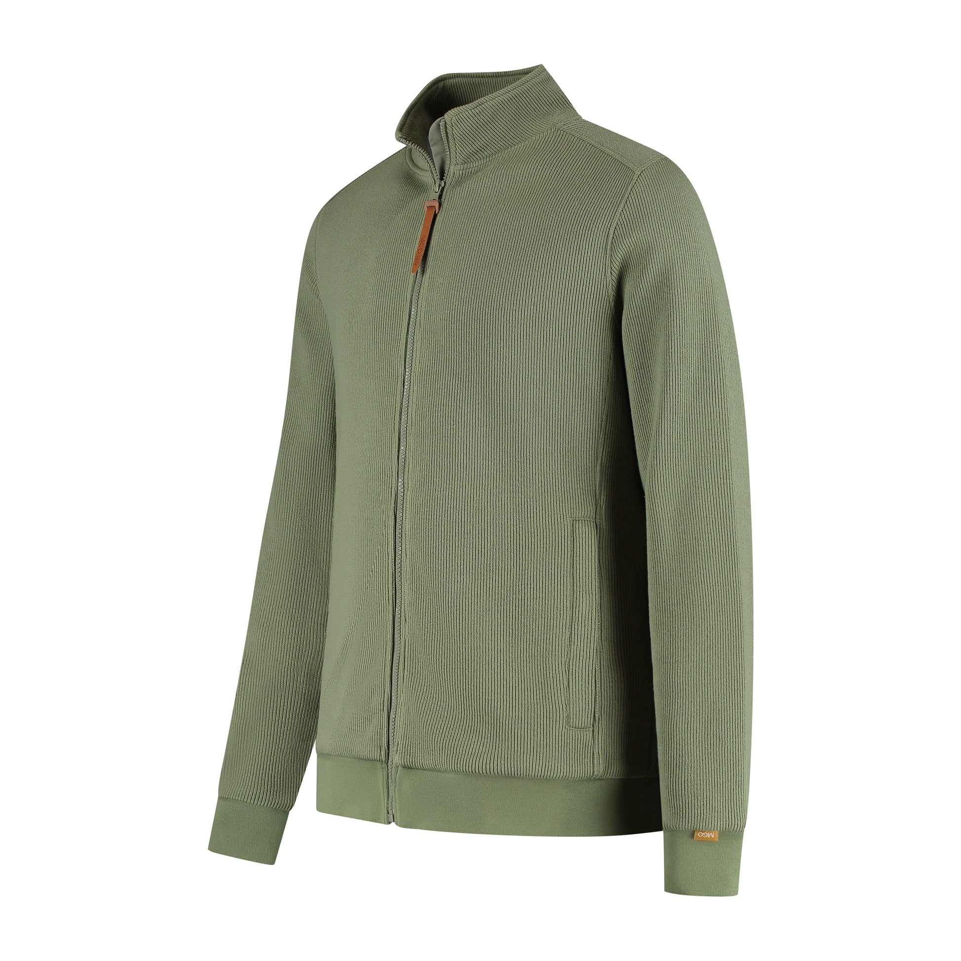 Kevin Men - Outdoor cardigan - Fleece lining - Green FL