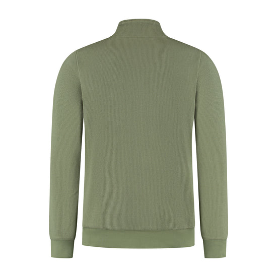 Kevin Men - Outdoor cardigan - Fleece lining - Green B