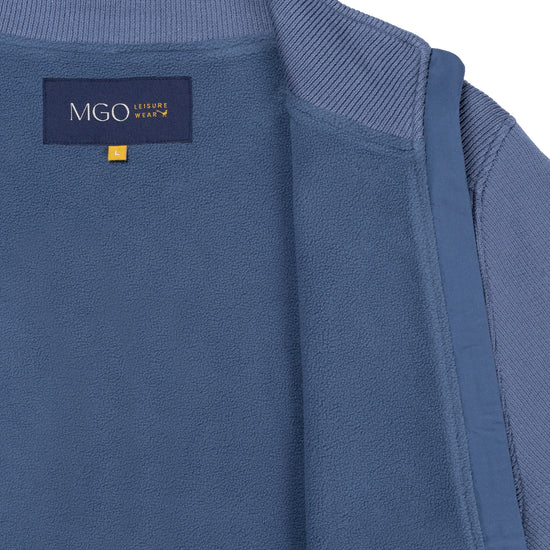 Kevin Men - Outdoor cardigan - Fleece lining - Blue DCI