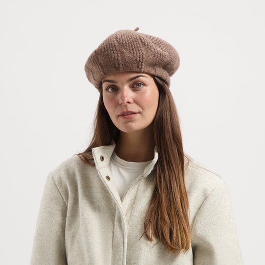 Mabel Women - Beret - Hat - Brown MV