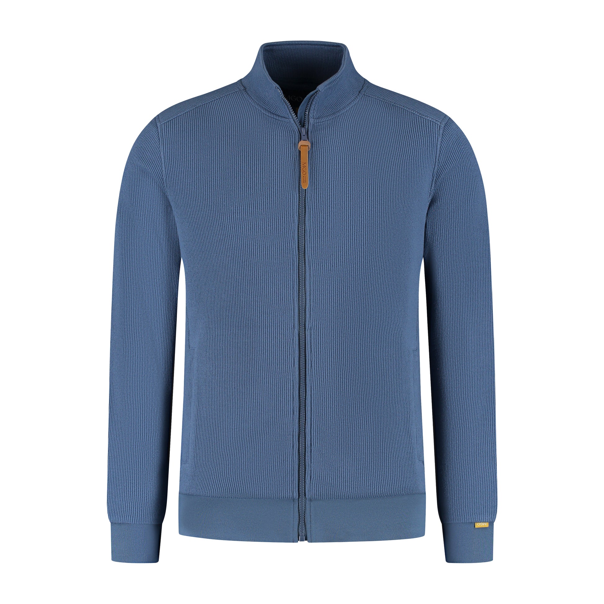 Kevin Men - Outdoor cardigan - Fleece lining - Blue F