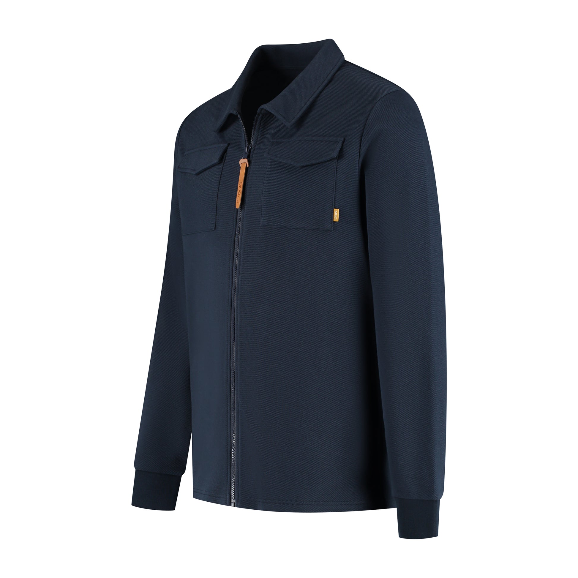 Penn Men - Outdoor cardigan - Fleece lining - Navy FL