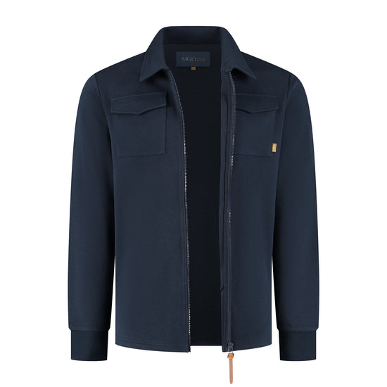 Penn Men - Outdoor cardigan - Fleece lining - Navy CVO