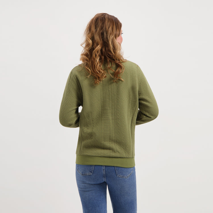 Rosy Women - Outdoor cardigan - Fleece - Sweat - Green MV