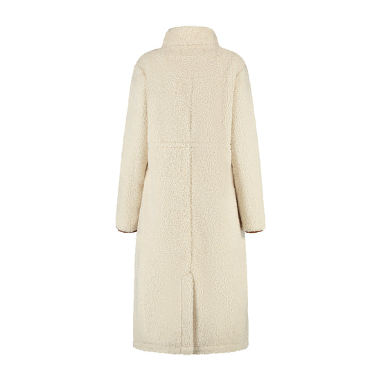River Women - Lightweight coat - Teddy look - Off white B