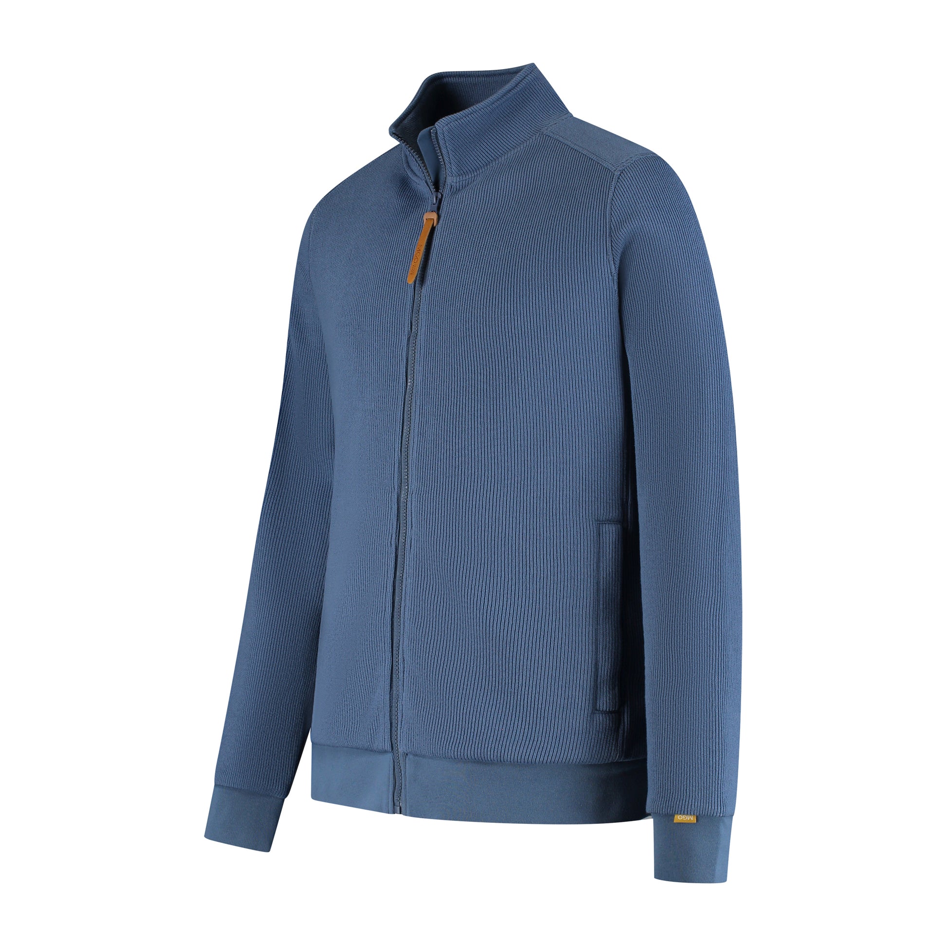 Kevin Men - Outdoor cardigan - Fleece lining - Blue FL