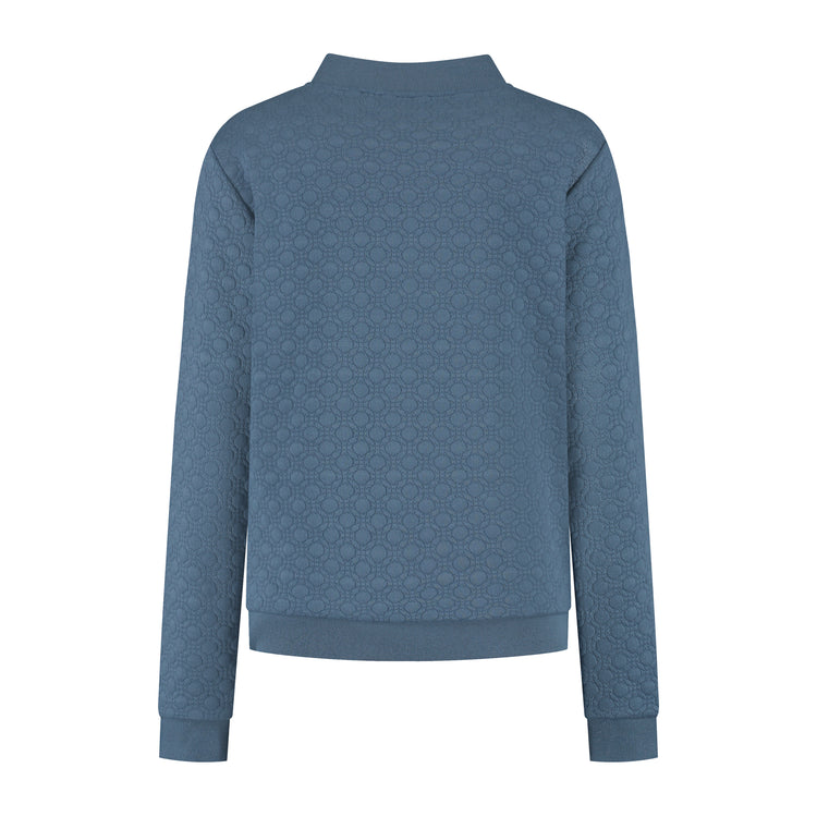 Francis Women - Outdoor cardigan - Fleece lining - Blue B