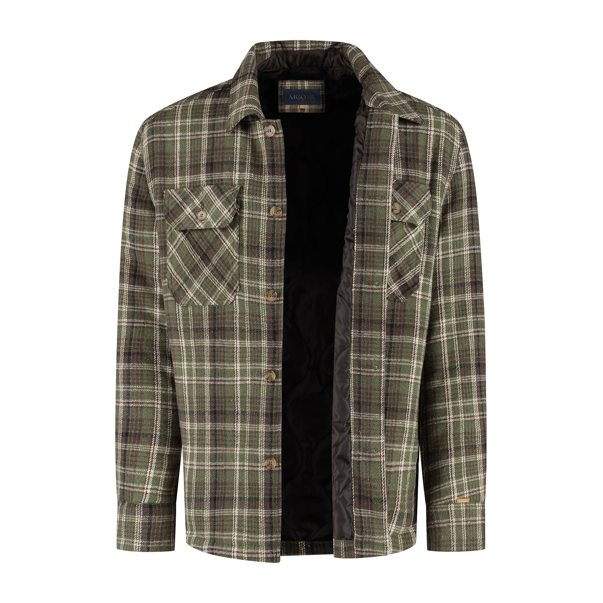 Duke Men - Shacket - Lightweight jacket - Padded shirt - Green CVO