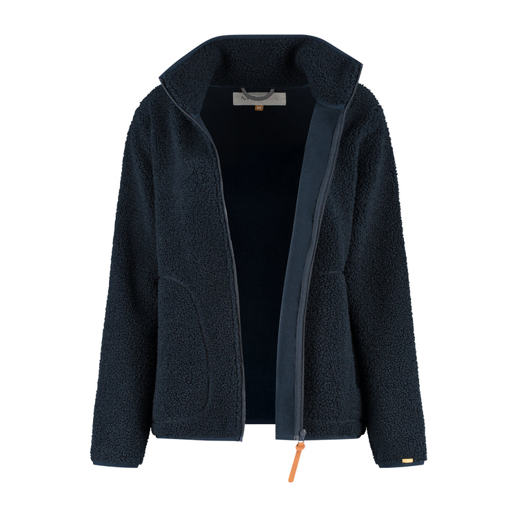 Teddy Women - Outdoor cardigan - Teddy fleece - Navy CVO