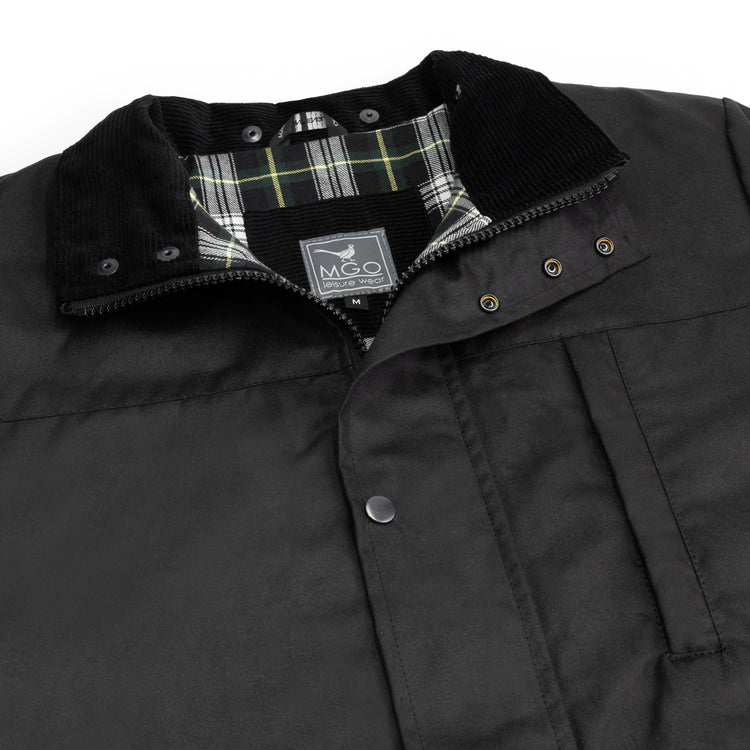William - Wax jacket - Men - Black DCB