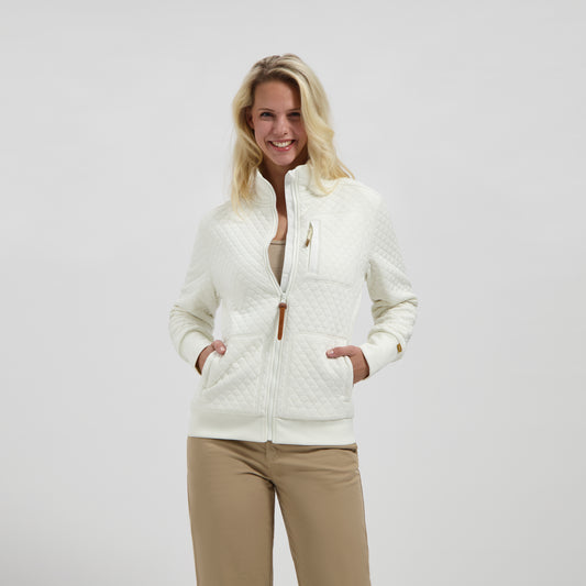 Flo Women - Outdoor cardigan - Off-white MV