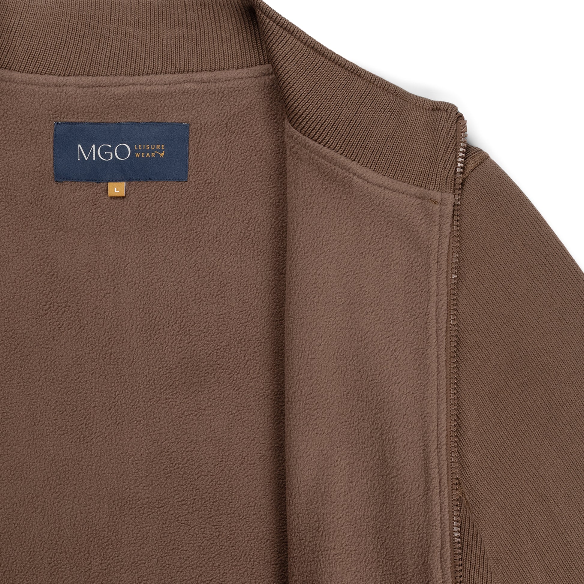Kane Men - Outdoor cardigan - Fleece - Brown DCI