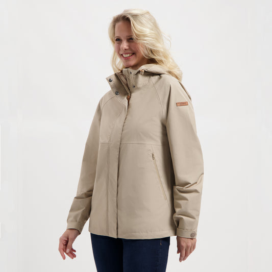 Skylar Women - Hardshell jacket - Waterproof - Taupe MV