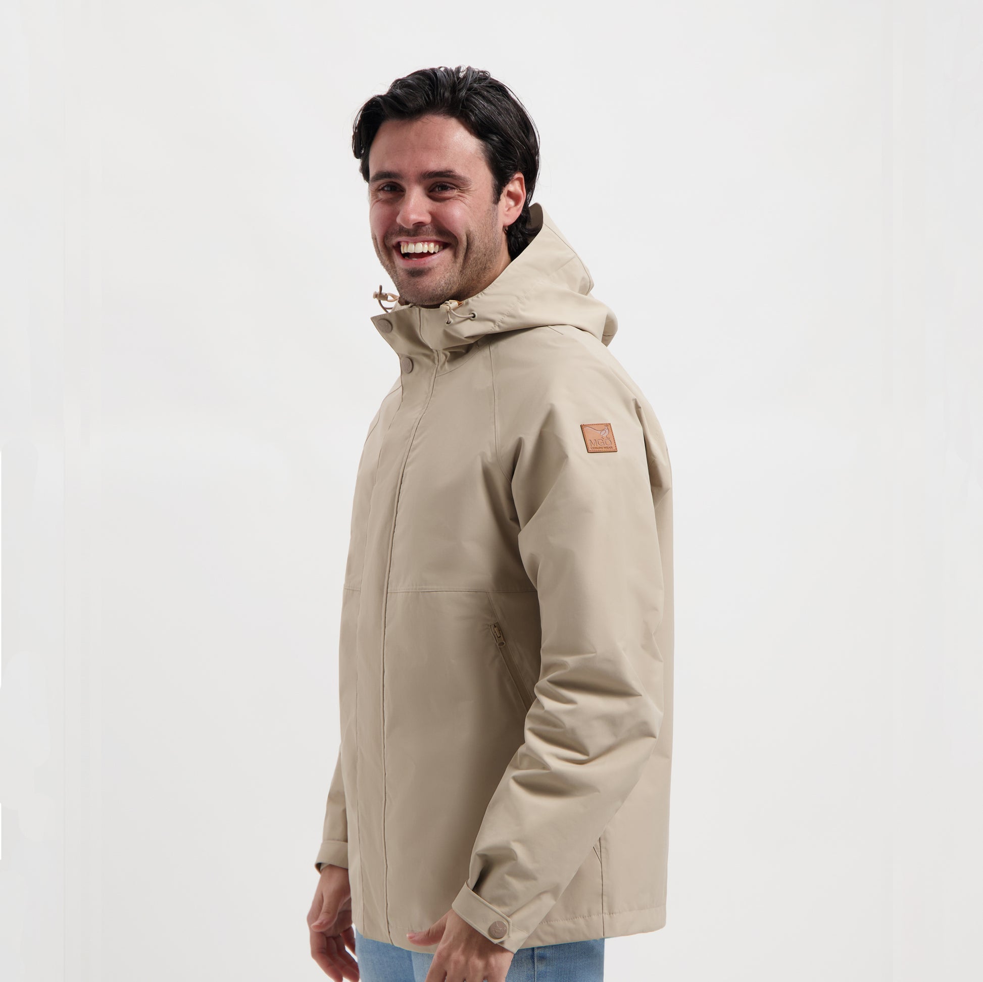 Sid - Waterproof jacket - Men - Taupe MV