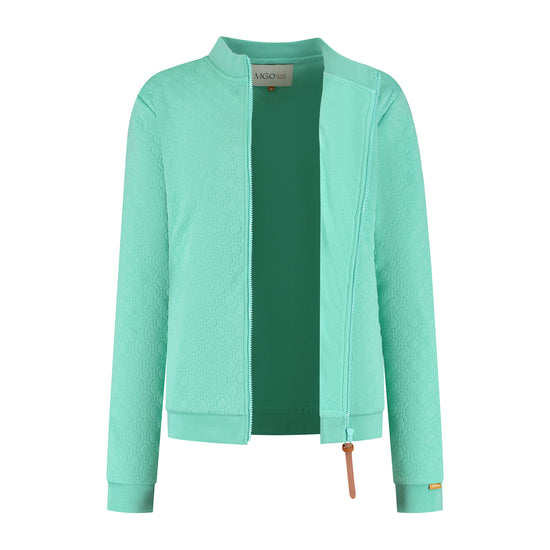 Francis Women - Outdoor cardigan - Fleece lining - Mint green CVO