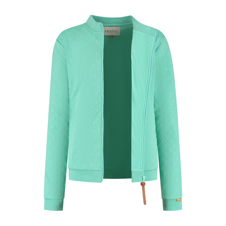 Francis Women - Outdoor cardigan - Fleece lining - Mint green CVO