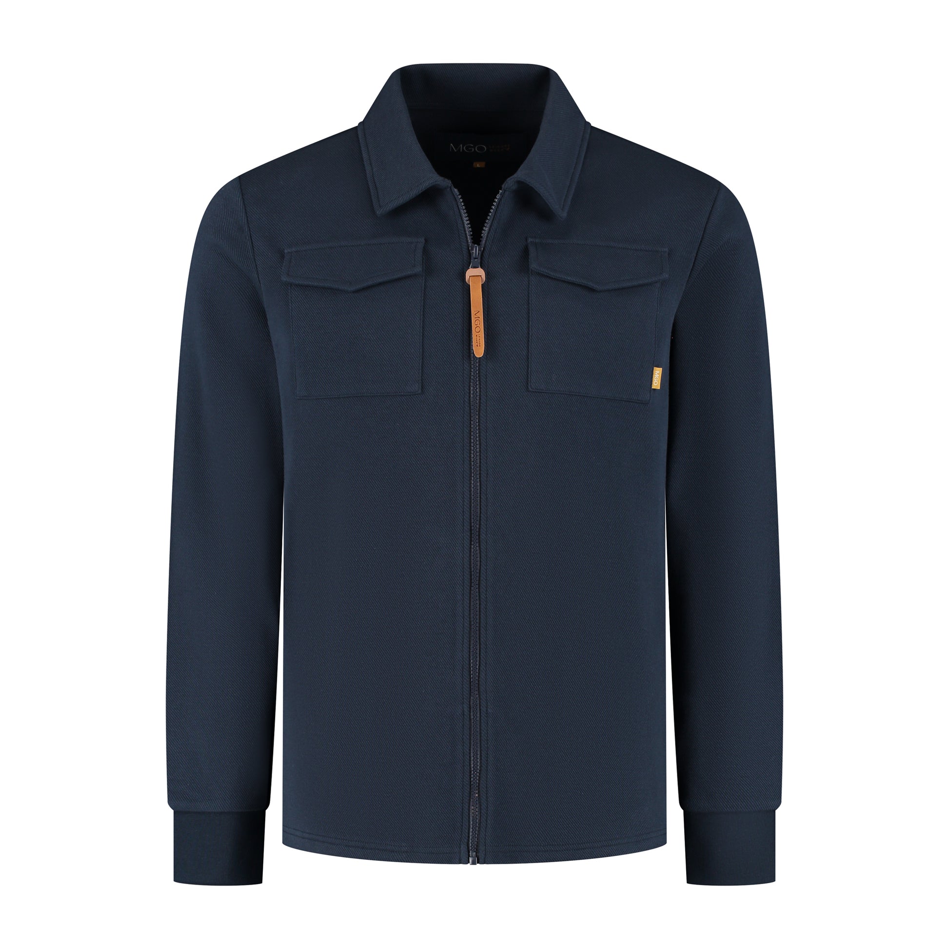 Penn Men - Outdoor cardigan - Fleece lining - Navy F