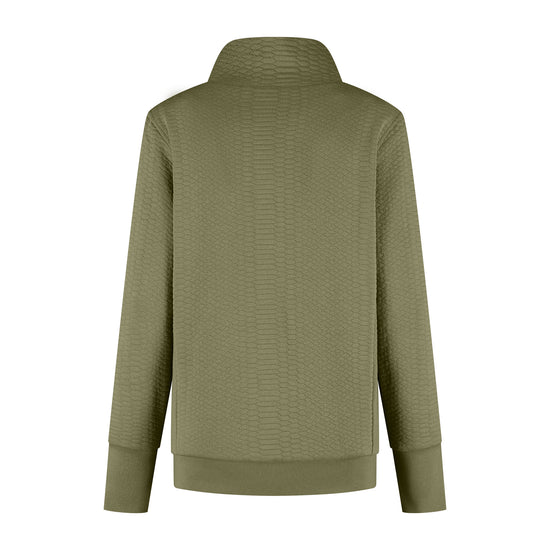 Rosy Women - Outdoor cardigan - Fleece - Sweat - Green B