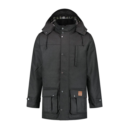 William - Wax jacket - Men - Black F